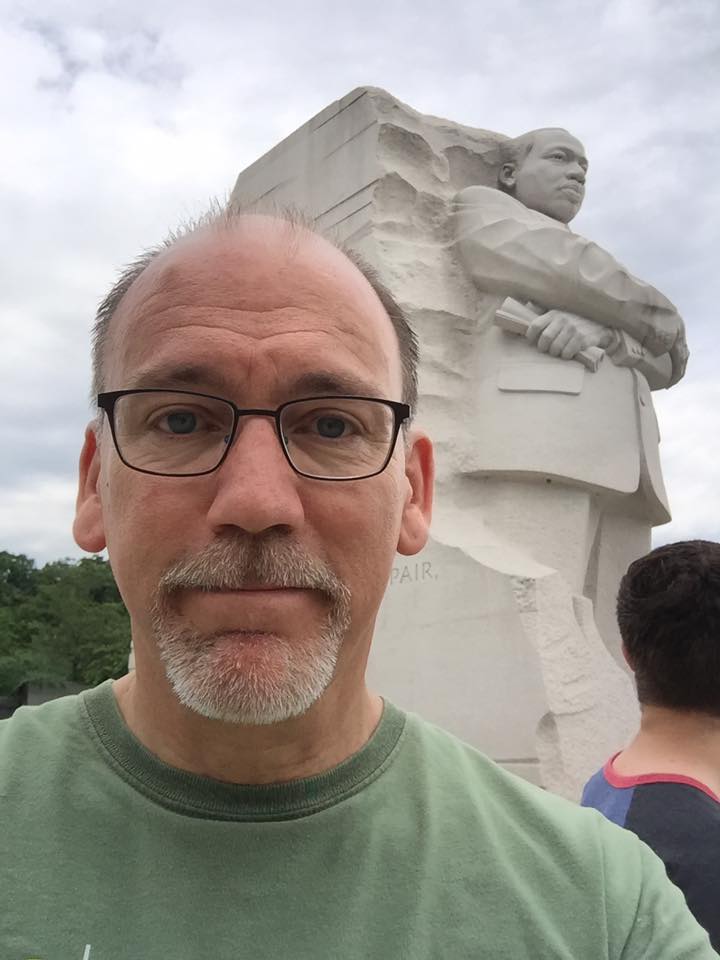 Allen and MLK statue